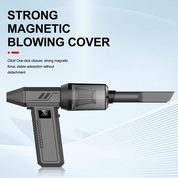 9-Piece 130,000 RPM Handheld Blower and Vacuum Cleaner, Black — image 2