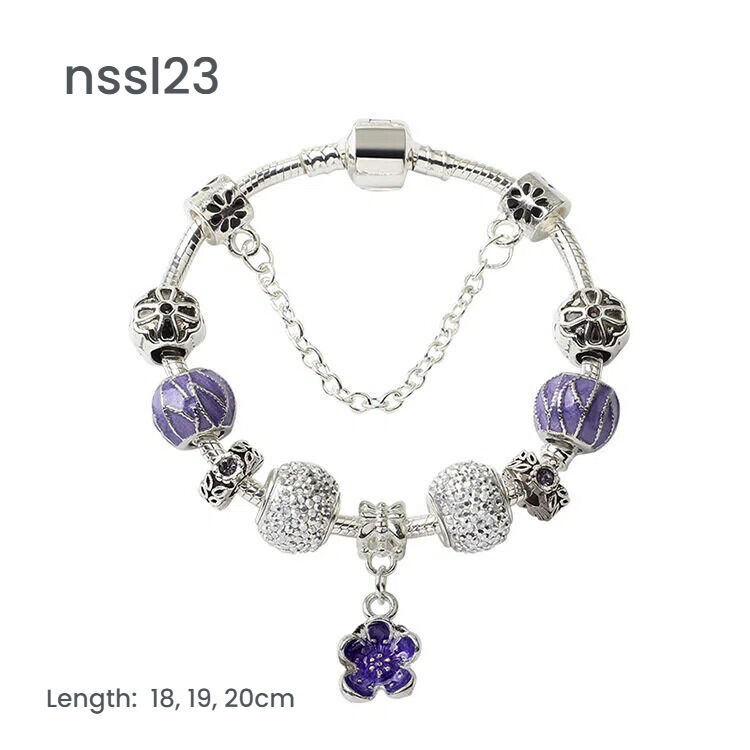 10 Styles Charm Bracelets Set: Colorful Alloy & Glass Beaded Bracelets, Buy 2 for Better Price(double) โ image 3
