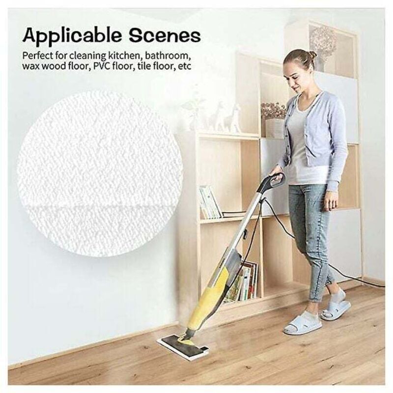 5 Pack Steam Cleaner Mop Wipes, Velcro Pads Compatible with Karcher SC2 SC3 SC4 SC5 — image 2