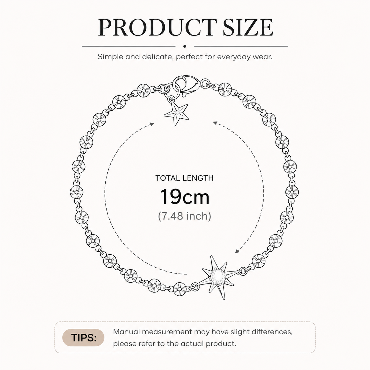 Gold Lucky Star Crystal Bracelet for Women Gold Plated Comet Star Charm Bracelet Delicate Everyday Jewellery Gift โ image 3