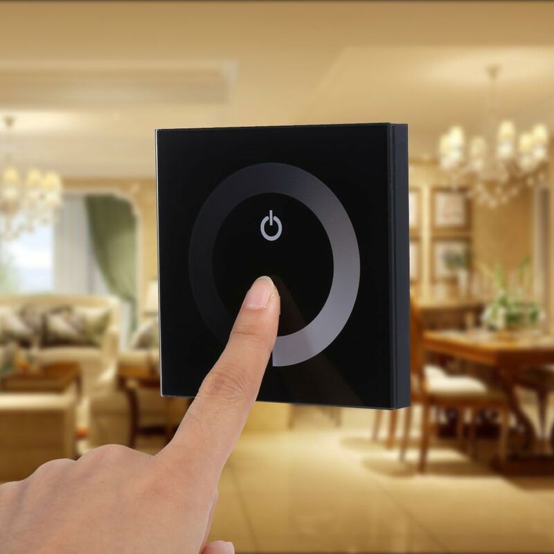 LED Dimmer Switch,Fydun Dimmable LED Touch Panel Single Color Dimmer Wall Switch Controller Touch Panel LED Light Bar โ image 3