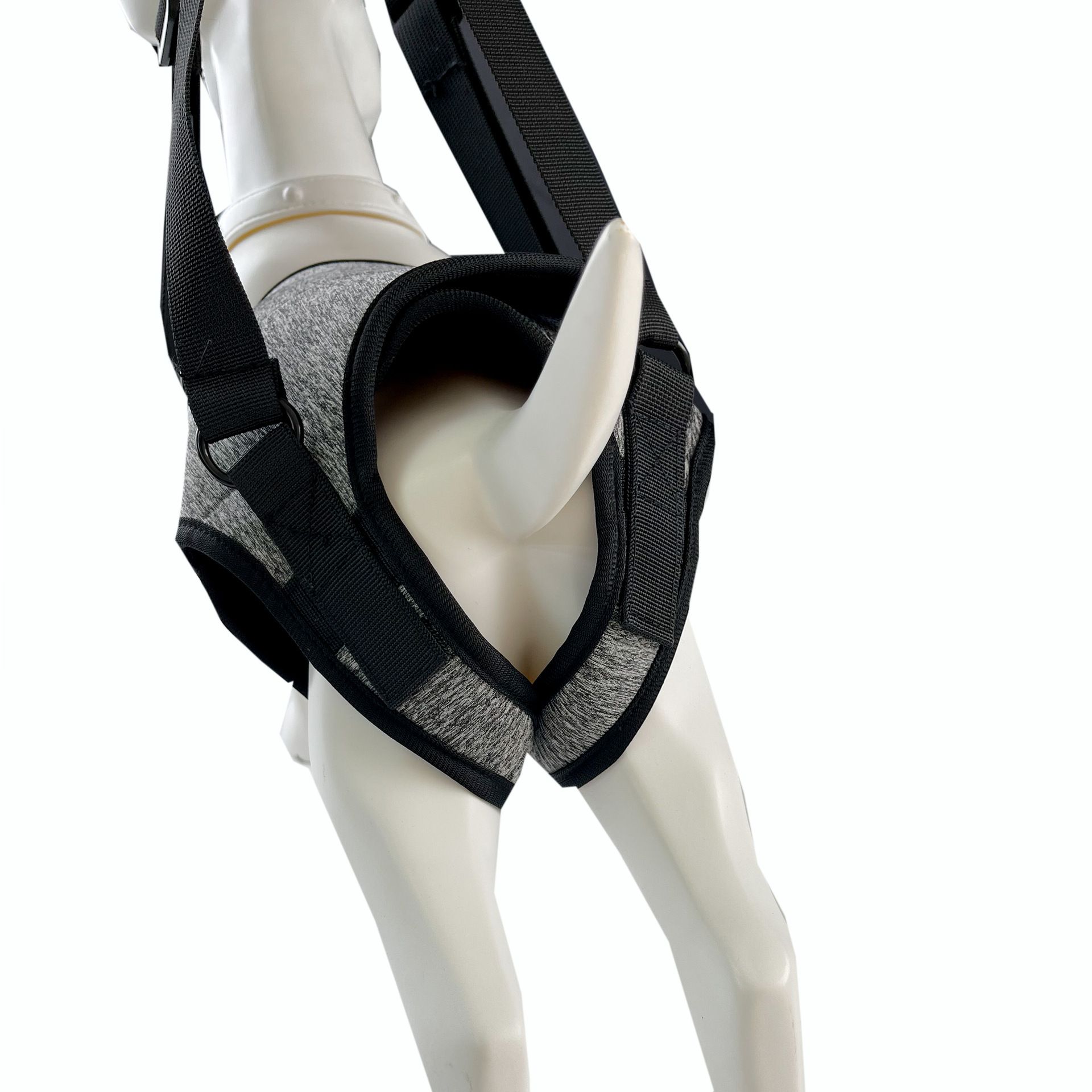 Dog Sling for Large Dogs Hind Leg Support to Help Rehabilitate The Hind Limbs of Elderly Dogs with Weak Hind Legs Disabilities and Injuries (L,Grey) — image 2
