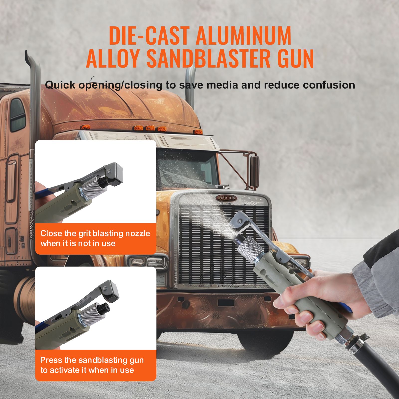 5 Gallon Sand Blaster 60-110 PSI High Pressure Sandblaster with 4 Nozzles โ image 4