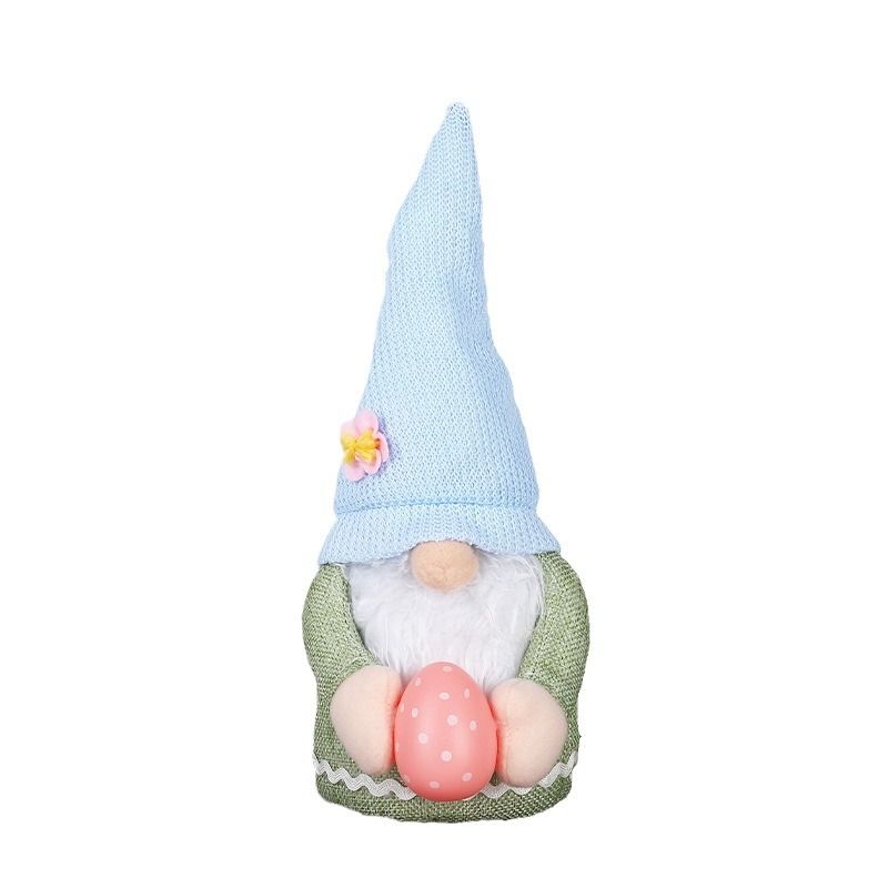 2 pcs Easter Bunny Gnome with Easter Egg - Handmade Gnome Faceless Plush Doll