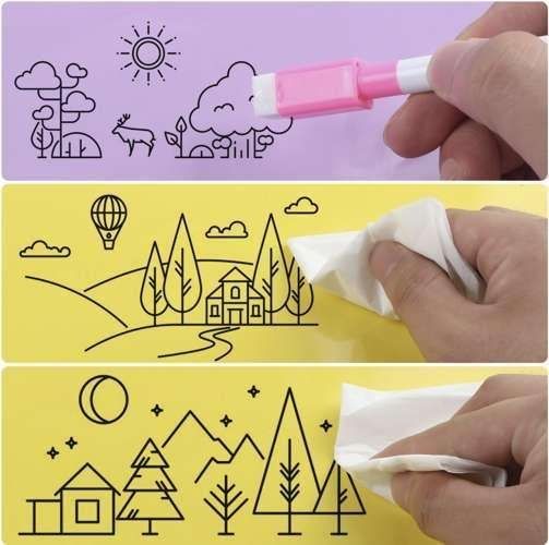 12-Pack Whiteboard Pens with Eraser and Magnet, MultiColor — image 2