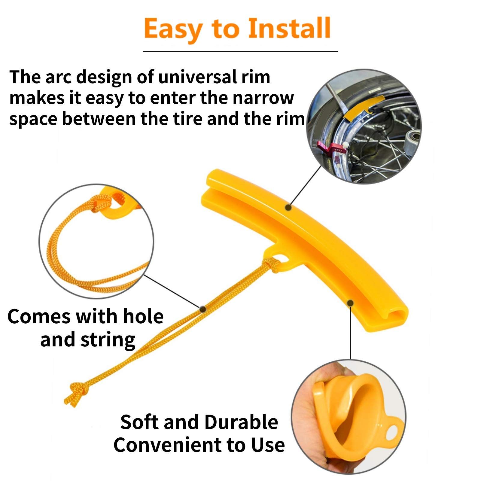 Rim Protector Tire Changer 5pcs Car Wheel Changing Rim Savers 15cm Motorcycle Tire Changer Rim Protector Rim Guard Tyre โ image 2