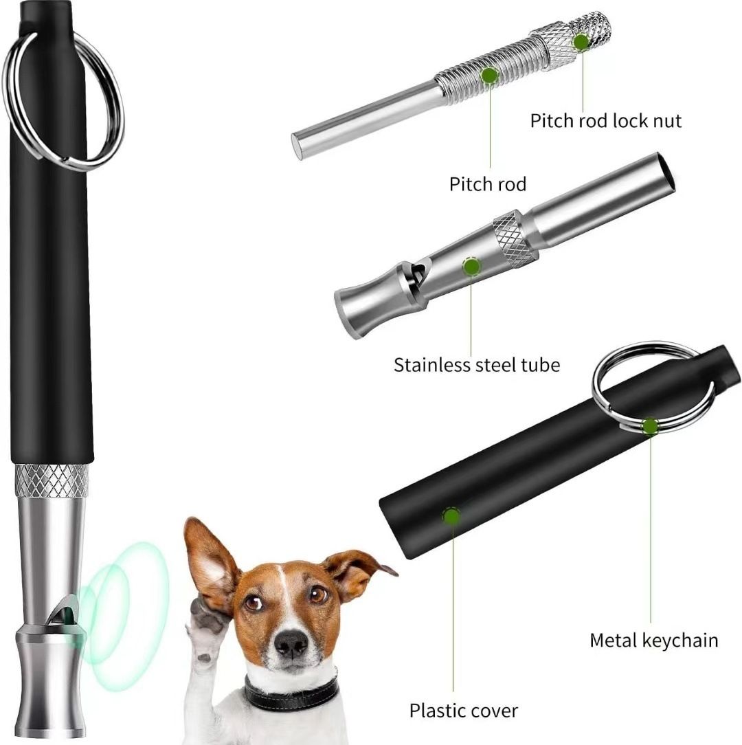 2 Pack Dog Whistle,to Stop Barking Neighbors Dog, Adjustable Ultrasonic Silent Dog Whistle, Professional Recall Dog Training — image 4