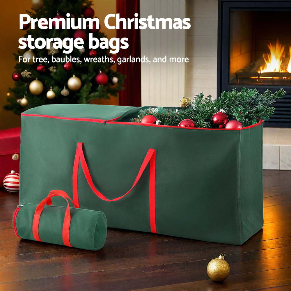 Jingle Jollys Christmas Tree Baubles Storage Bag Set Ornaments Container Box โ image 4