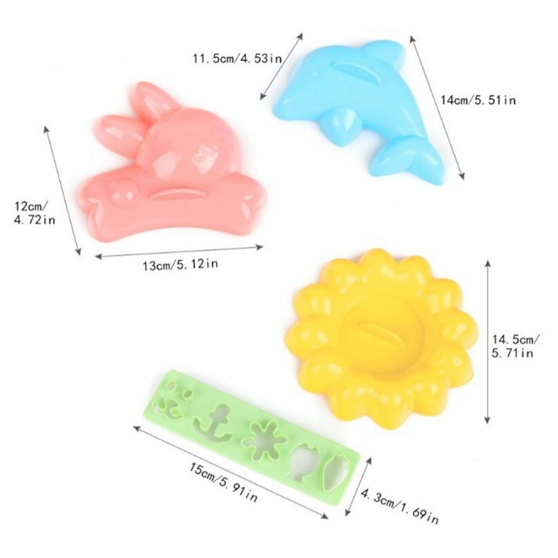 Rice Shaper Boil Egg Molds Stencils for Kids Bunny Stencil Kitchen Animal Molds Onigiri Shaper Rice Ball Makers Onigiri Maker — image 3