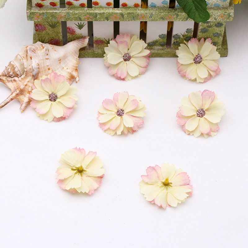 50 Pcs Cherry Blossom Flower Heads Assorted Artificial Silk Flowers Heads Bridal Wedding Party Supply Headbands Dress DIY โ image 3