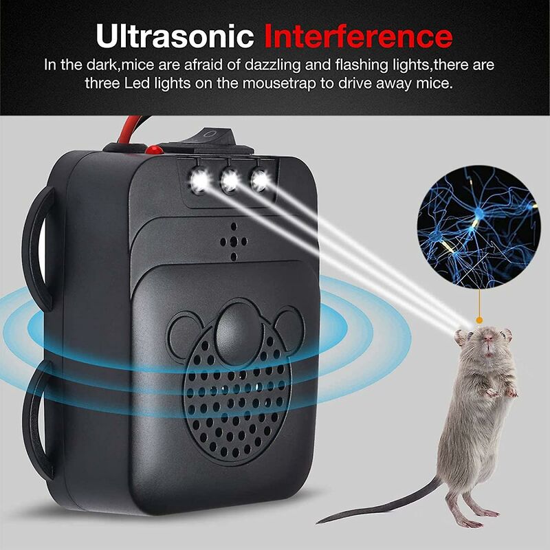 Ultrasonic Car Repellent With LED Strobe, Garage For Car ROdents Mice Pests Home Garage Attic Camping โ image 3