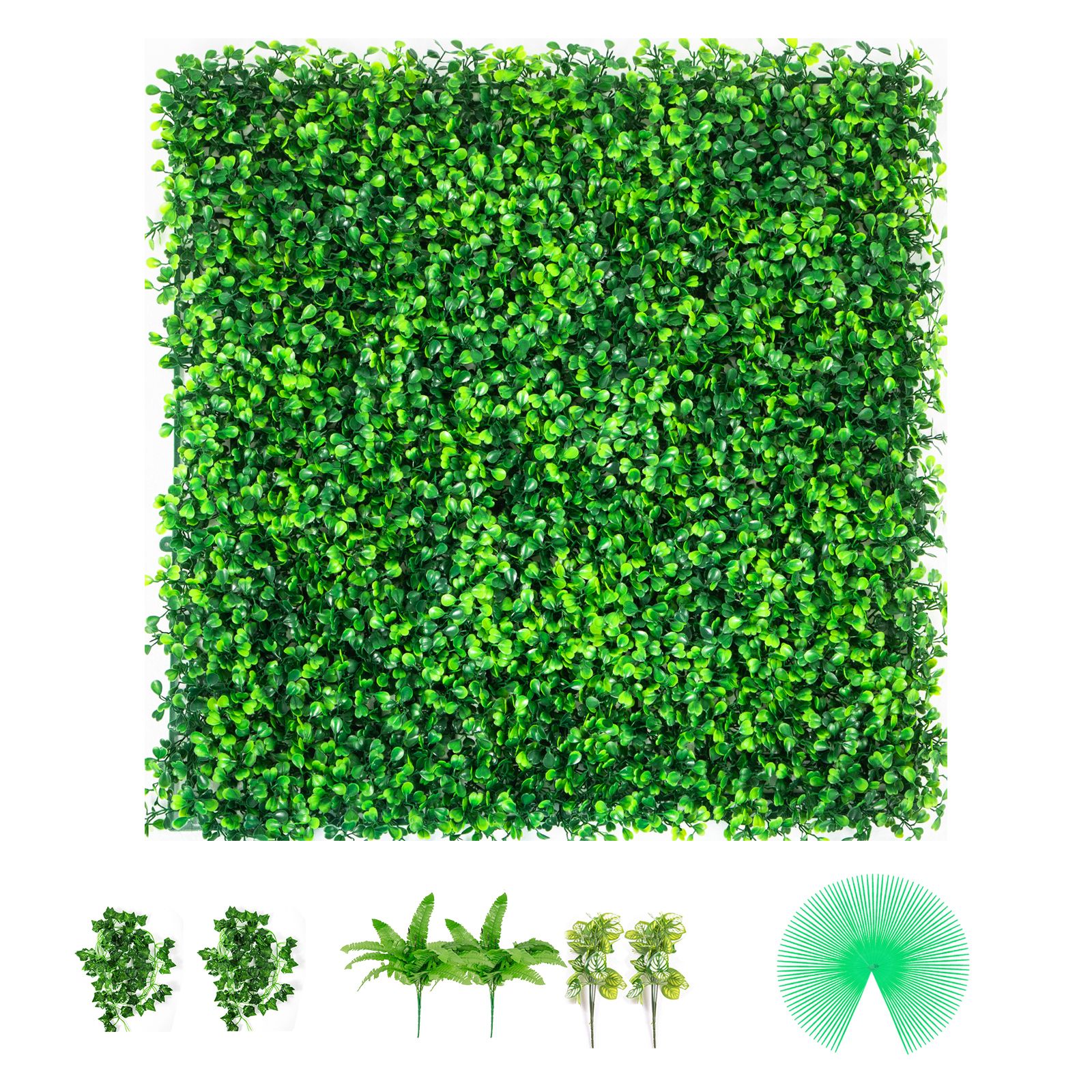 Artificial Boxwood Panels, 20 PCS 20/"x20/" Boxwood Hedge Wall Panels, PE Artificial Grass Backdrop Wall 1.6/", Privacy Hedge Screen for Decoration