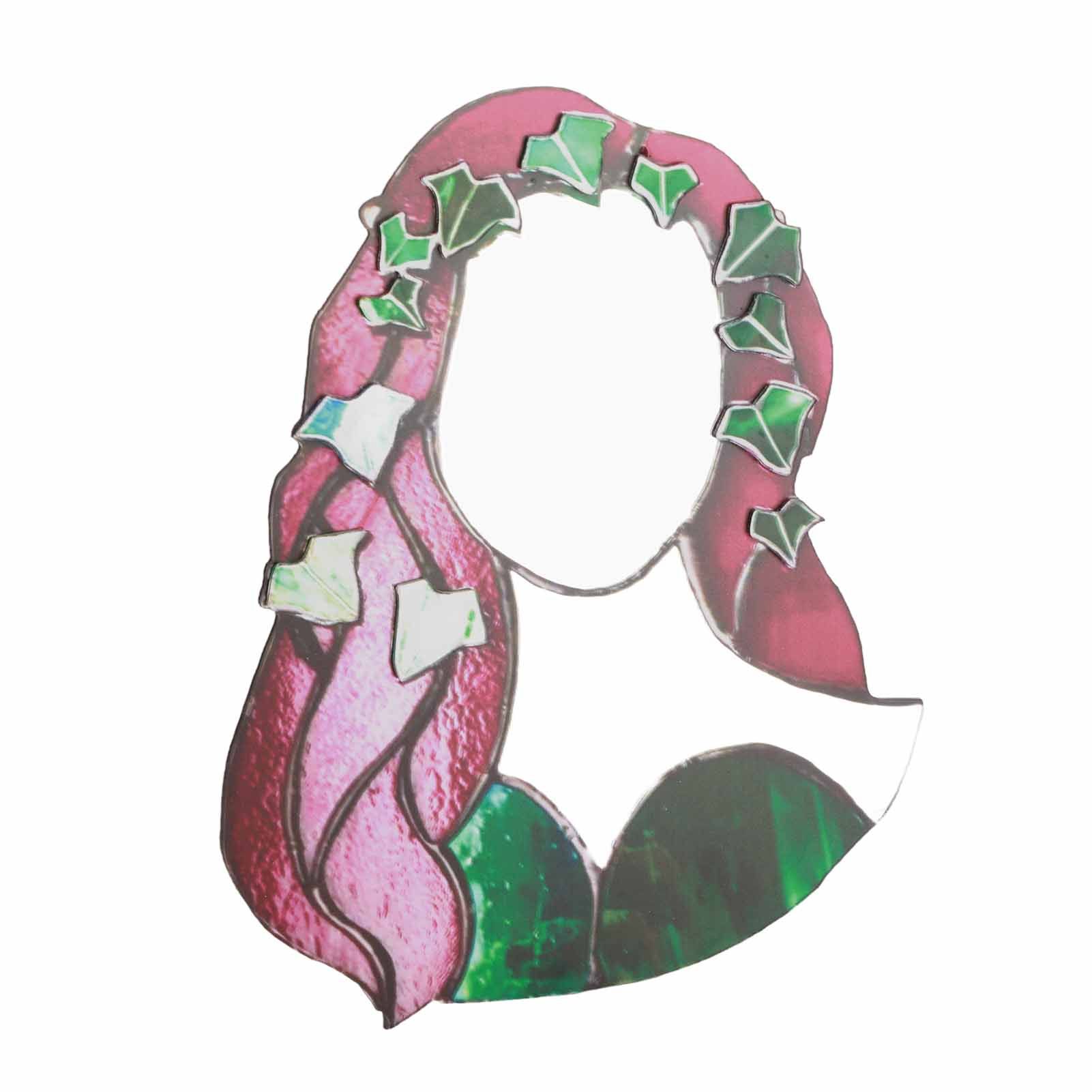 Glass Poison Ivy Mirror Glass Decorative Mirror for Entryway Bedroom Bathroom โ image 3