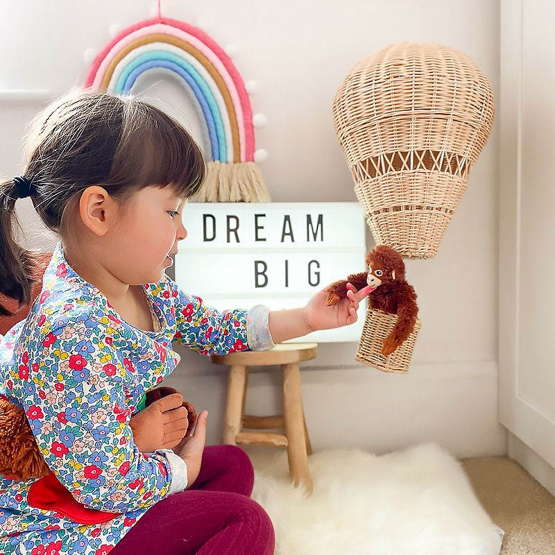 Handwoven Rattan Balloon Model Ornament Photo Props for Baby Room Decor Hanging Versatile DIY Party Decoration — image 3