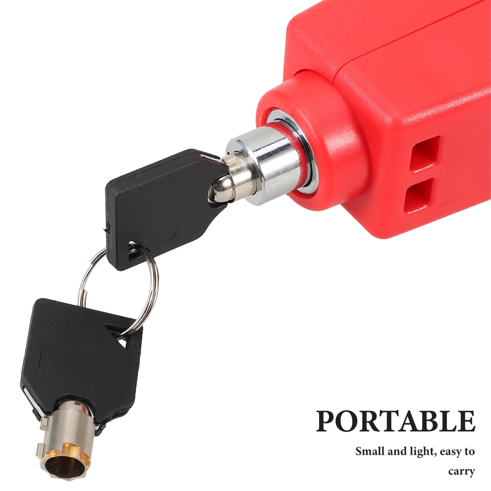 1Pcs Compact Anti-scratch Surface Handlebar Lock Bicycle Outdoor Use 5.9x1.97x1.38in โ image 6