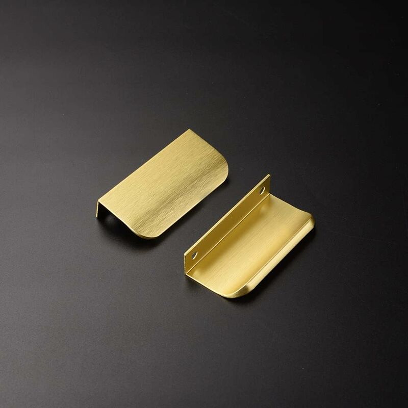 Invisible Gold Handle, 10 Pieces Gold Handle Gold Furniture Handle Invisible Furniture Handle Center Distance 64Mm — image 3