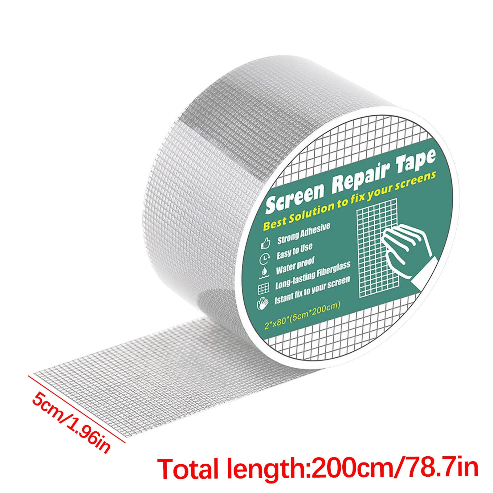 Mosquito Screen Repair Tape, Self-Adhesive Fiberglass Patch for Door & Window Mesh, 5x200cm Strong Fix for Rips & Tears, High-Low Temp Resistant Net Sticker โ image 5