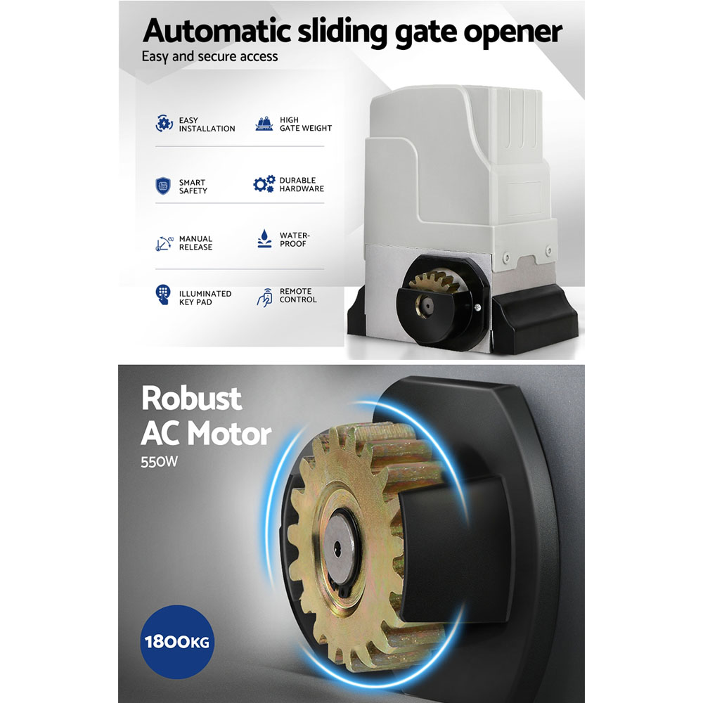 LockMaster Automatic Sliding Gate Opener Kit 4M 1800KG — image 4