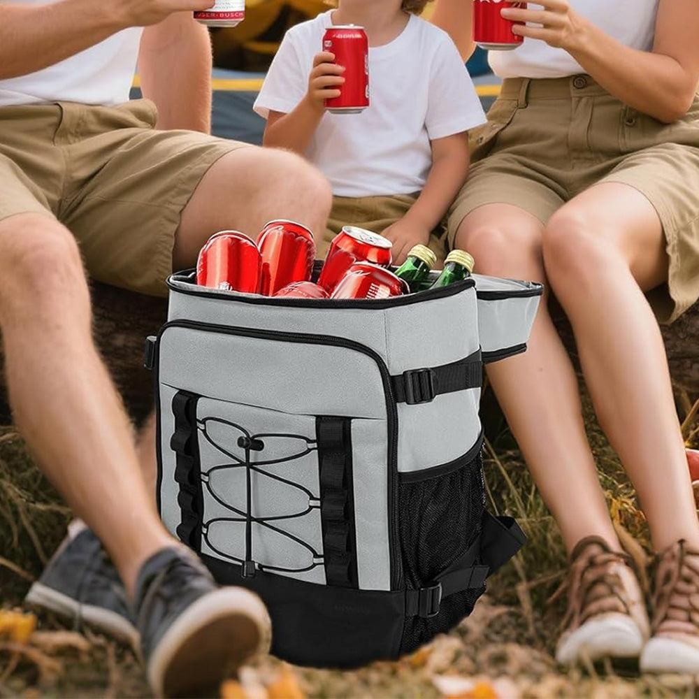 25L Insulated Cooler Backpack Freshness Preservation Backpack - Grey โ image 5