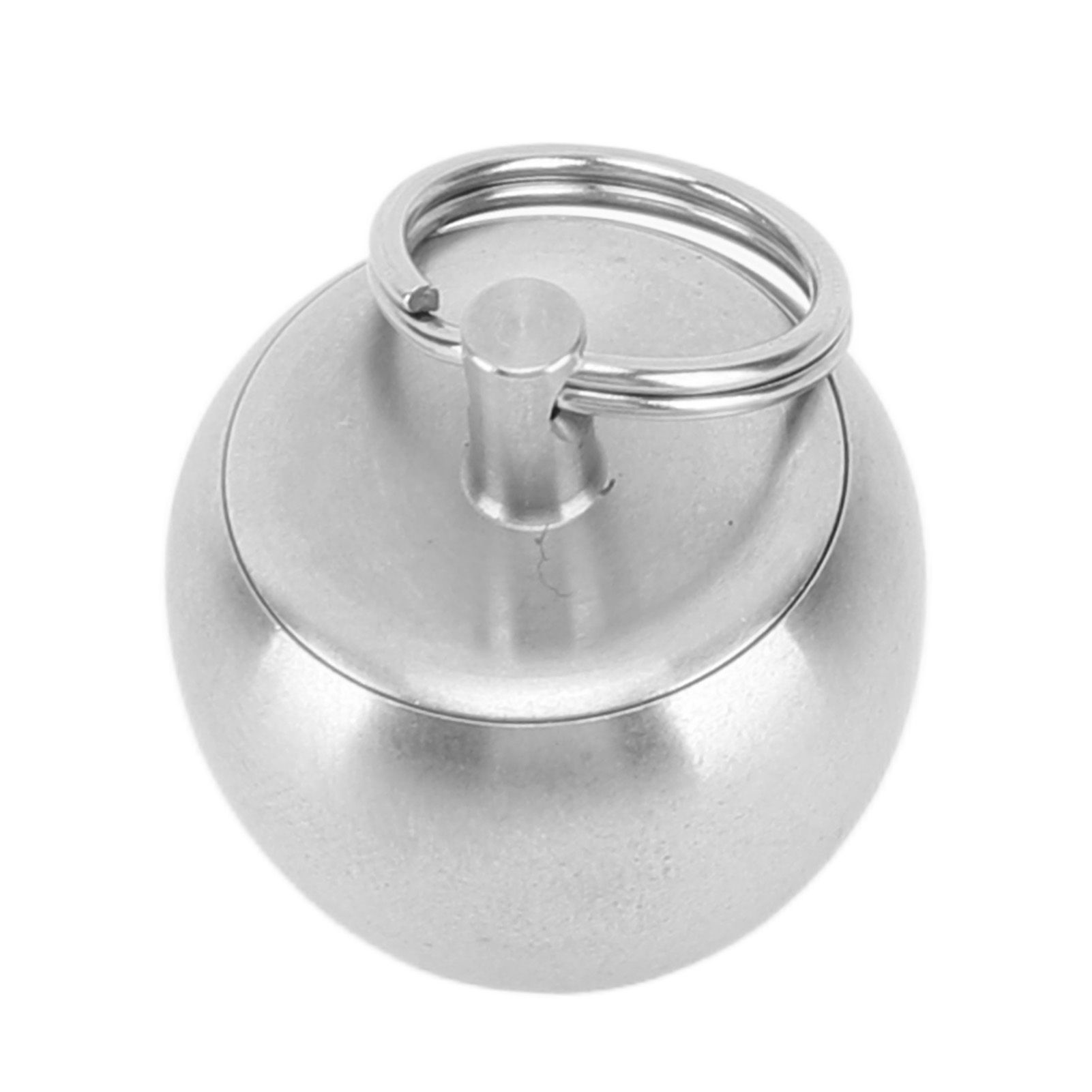 Portable Medicine Bottle Stainless Steel Mini Capsules Box Daily Medicine Container Case with Bead Chain for Outdoor Camping Travel — image 2