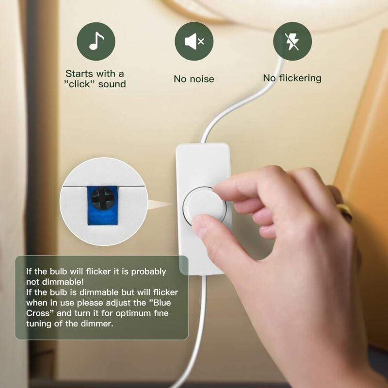 3W-100W LED Dimmer Switch & 220-240V ROtary Dimmer With Smart Dimmable Knob For Dimmable LED Lights And More โ image 2