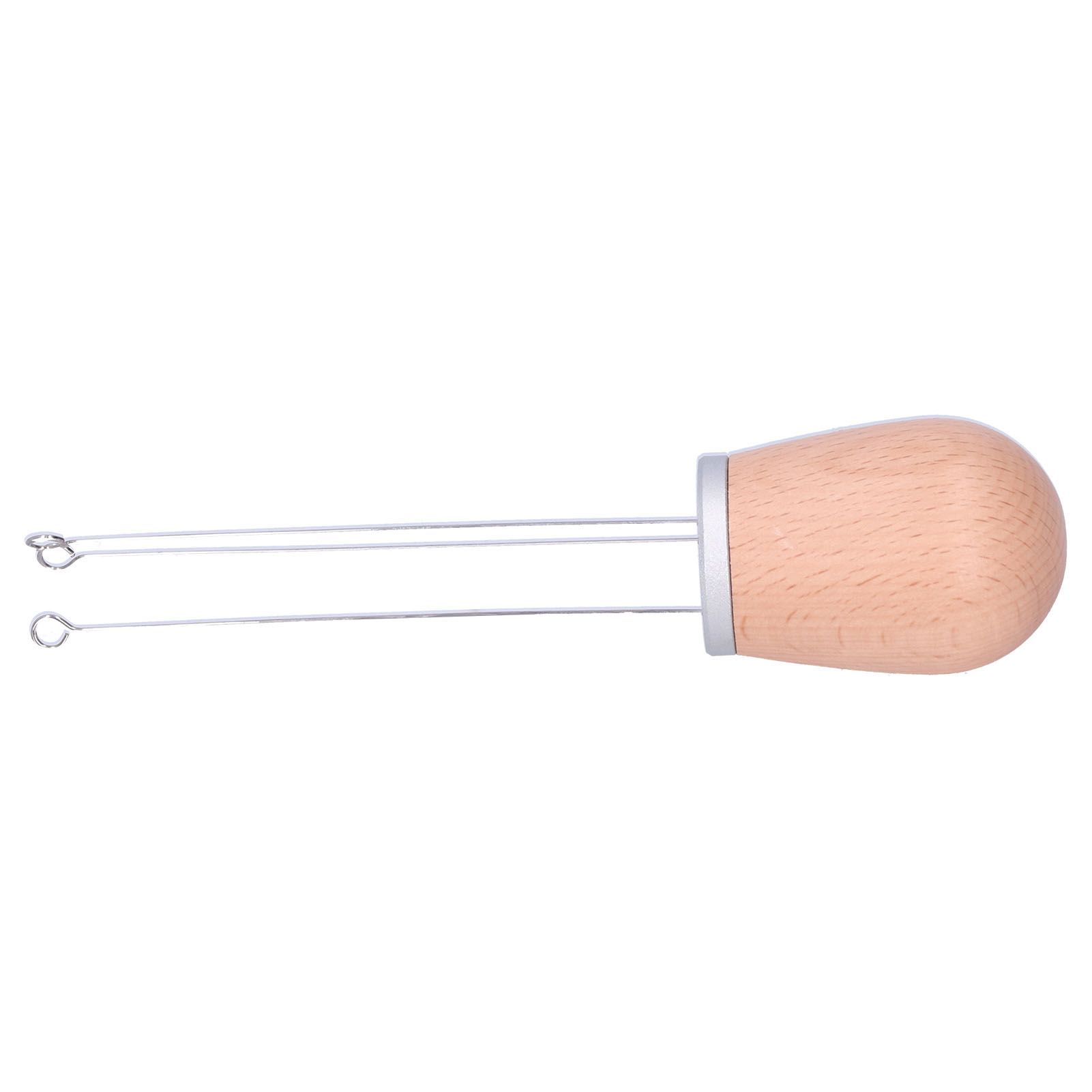 Needle Type Coffee Powder Distributor Wood Handle Coffee Stirrer Distribution Tool(Silver Cover Beech ) β image 4