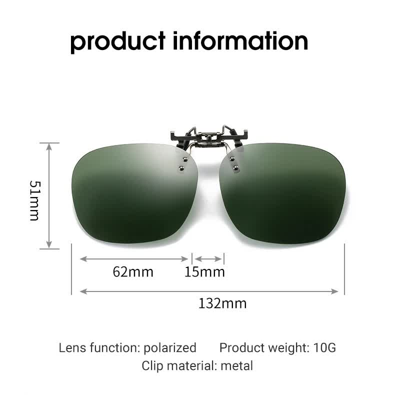 2 Pcs Gradient Pink Polarized Clip-On Sunglasses - Day & Night Use, Frameless Polygon Design for Fishing & Driving — image 6