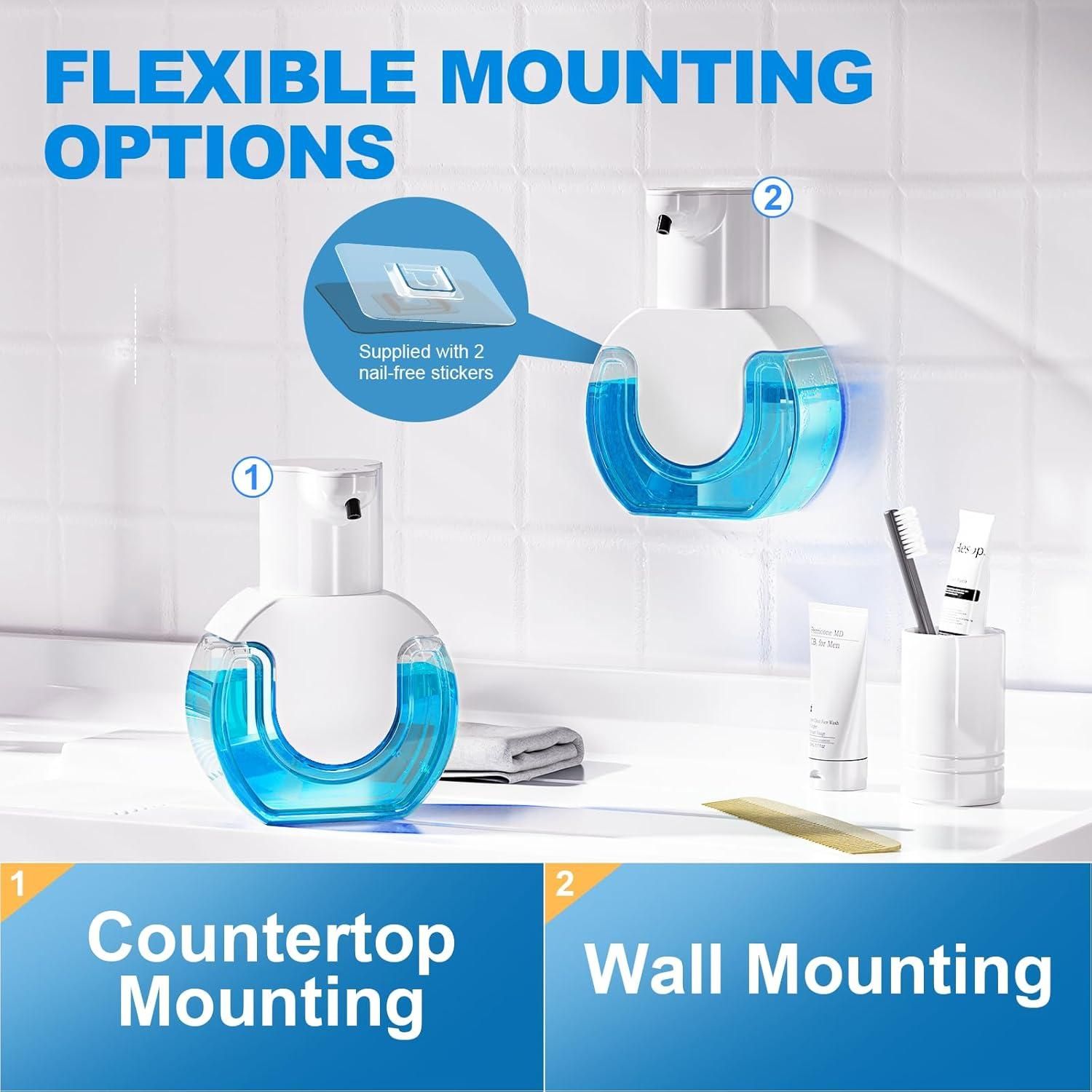 15oz 420ml Toucess Foaming Soap Dispenser Wall Mount 4 Levels Adjustable โ image 4