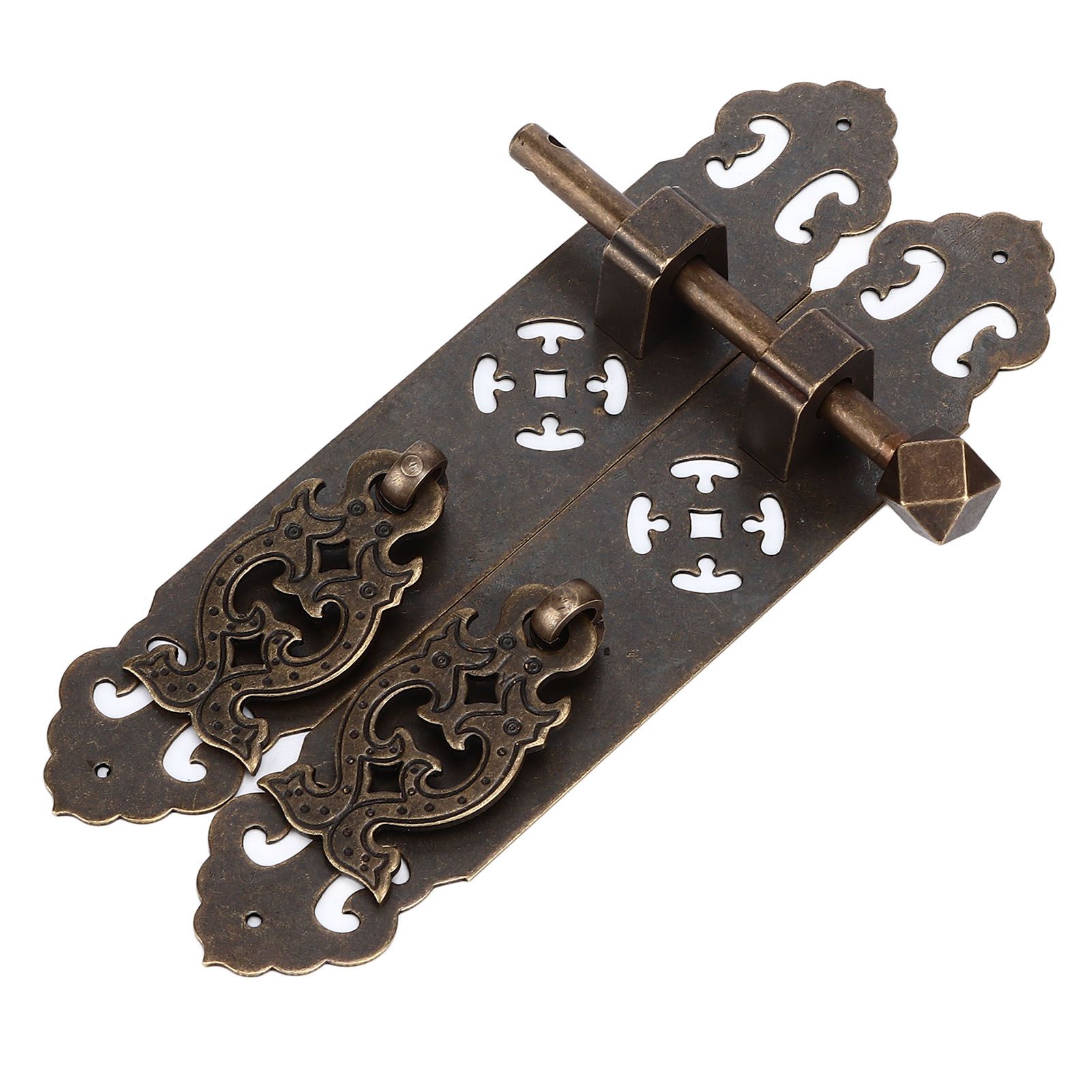 Antique Drawer Pendant Pulls Anti Rust Retro Elegant Brass Book Cabinet Pull Handle for Dressers Wardrobes Bronze — image 5