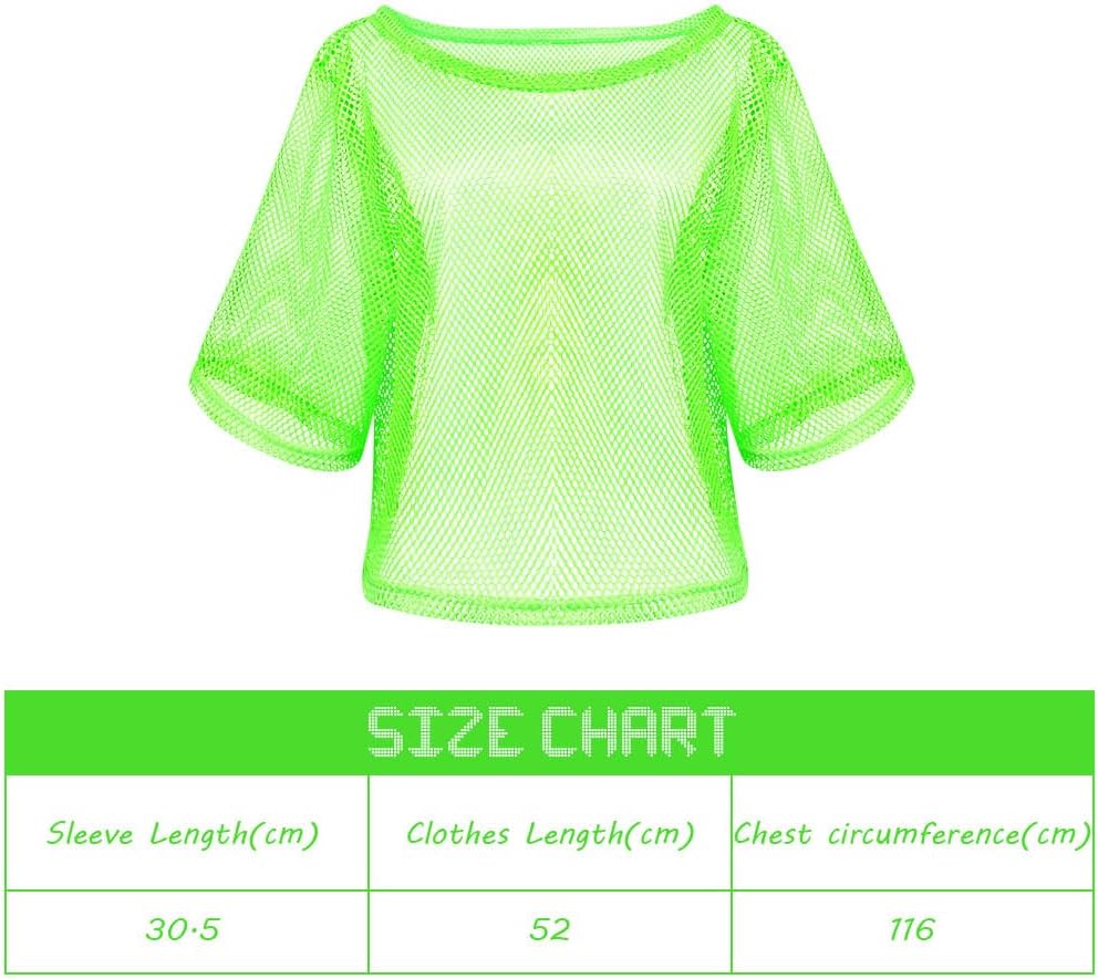 80s Neon Party Clothes Costume Accessories Set, 1980s Retro Theme Party Decoration Outfit for Women Girls B 1PCS — image 2