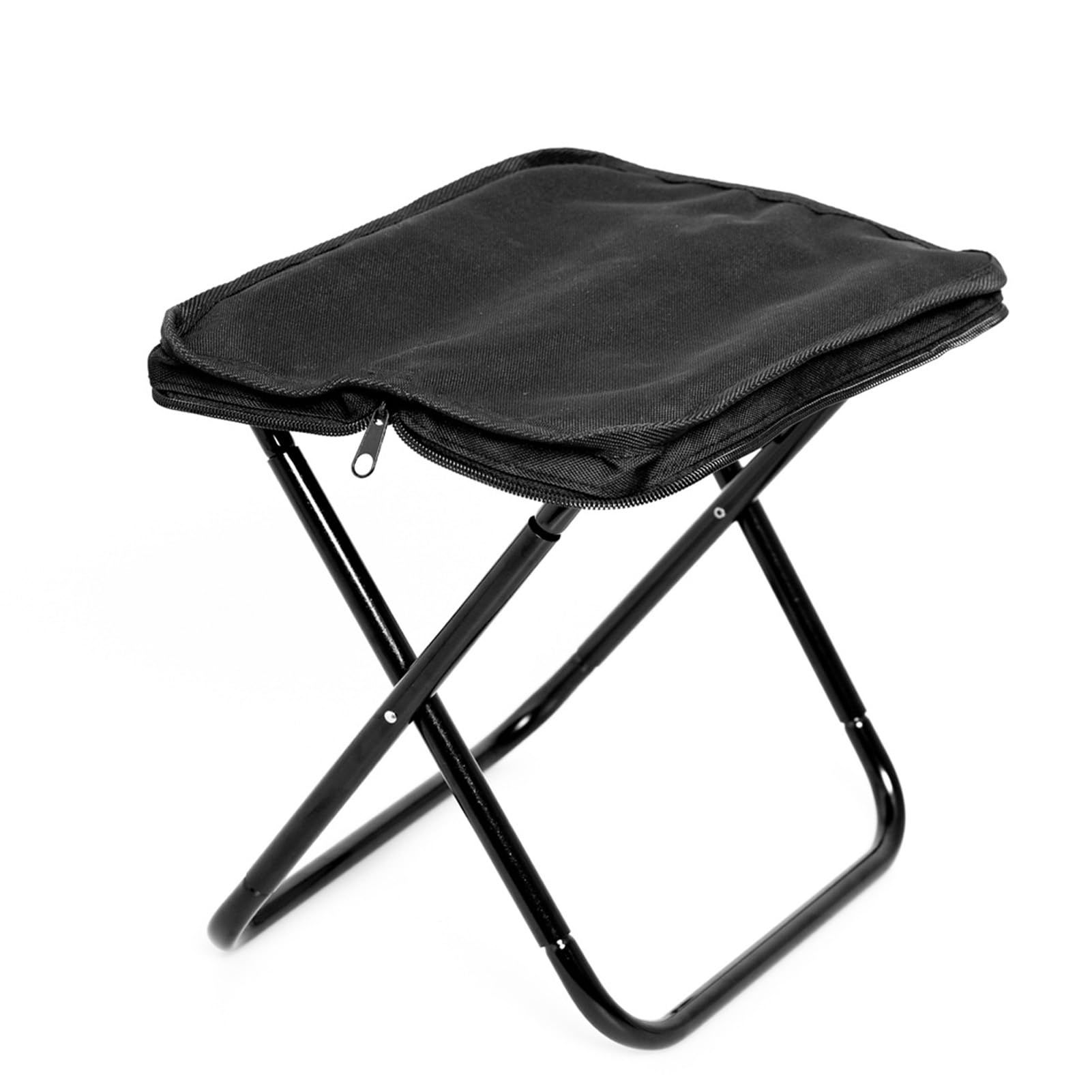 Portable Stool, Foldable Camping Stool, Zip Packed Stool Convenient for Travel/Hike/Wait in Line