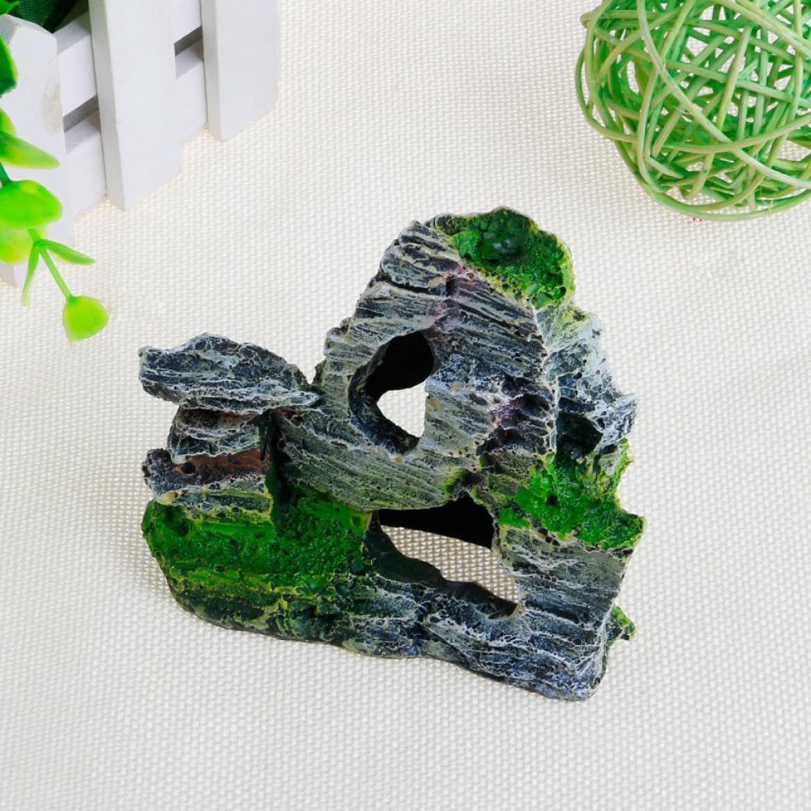 Aquarium Rockery Hiding Rock Cave Decor Underwater Landscape Mountain View Ornament Fish Tank Rockery Decorations — image 5