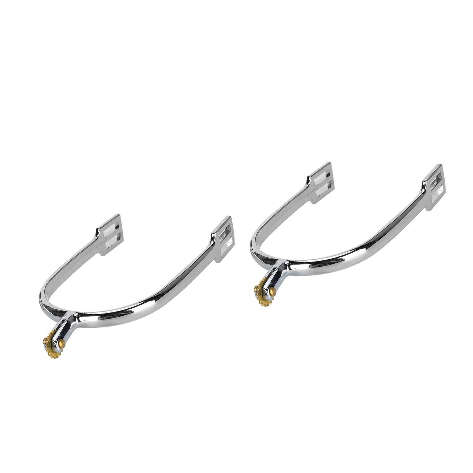 Horse Spurs, Zinc Alloy Material Erosion Spurs with Rotatable Copper Riding Horse Accessory Exquisite Workmanship, Practical a pair — image 2