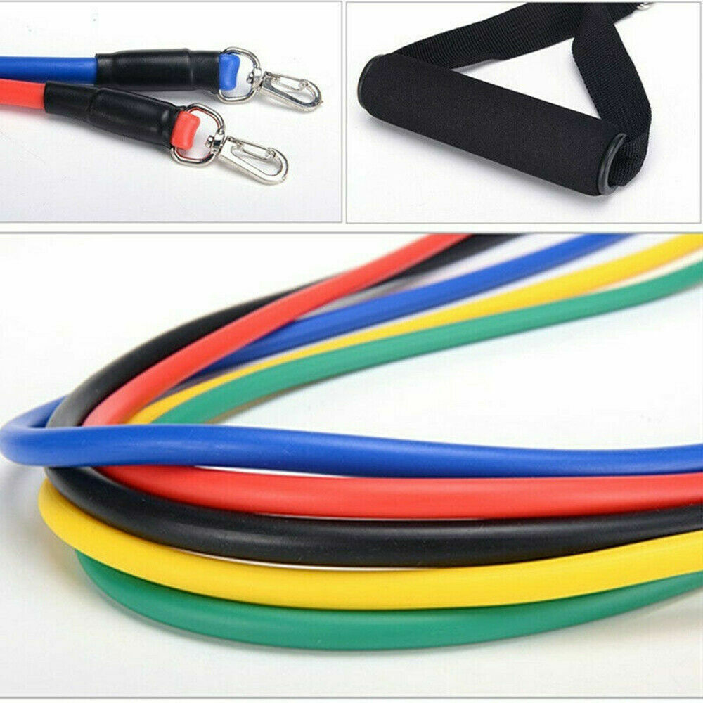 11Pcs/Set Pull Rope Belt Elastic Home Gym Fitness Exercise Resistance Band β image 5