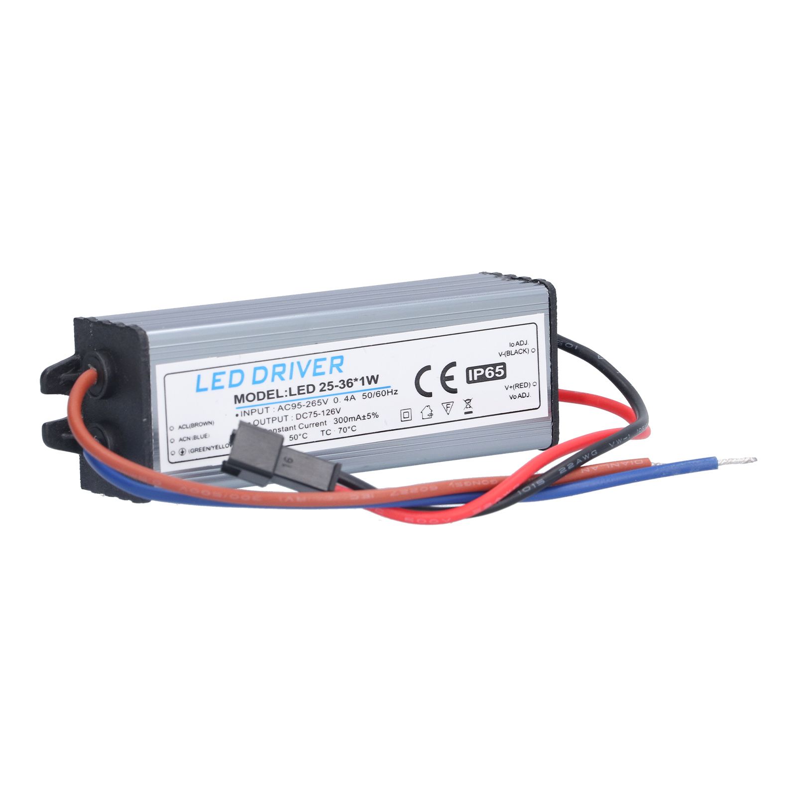LED Driver Light Transformer DIY Lamp Driving Power Supply AC95‑265V DC75‑126V 25‑36x1W 300mA — image 4