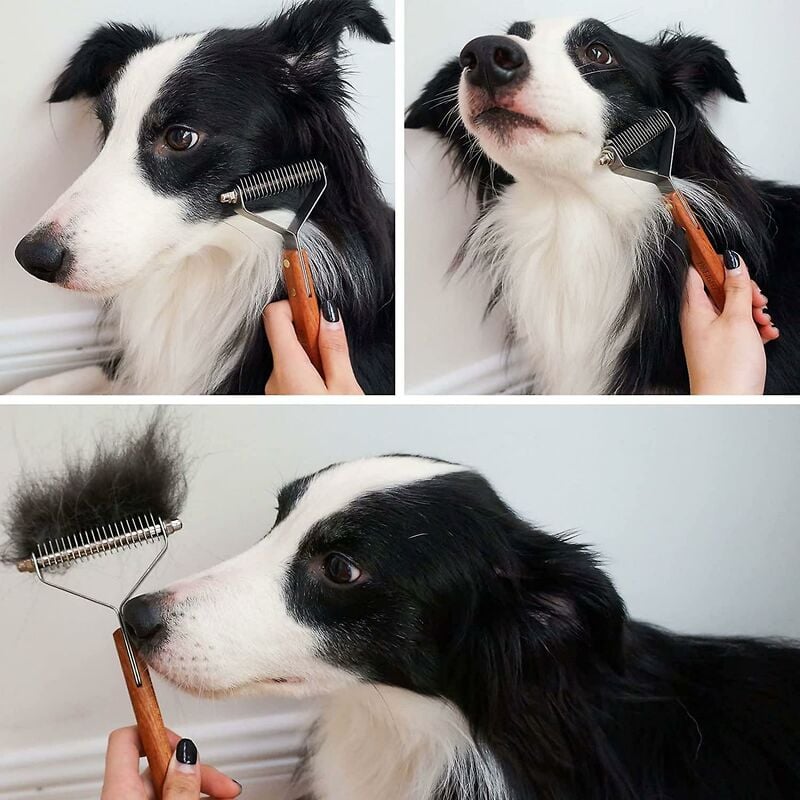 Coat King Heavy Duty Dog and Cat Deshedding Brush Grooming Comb Rake Significantly Reduces Shedding โ image 4