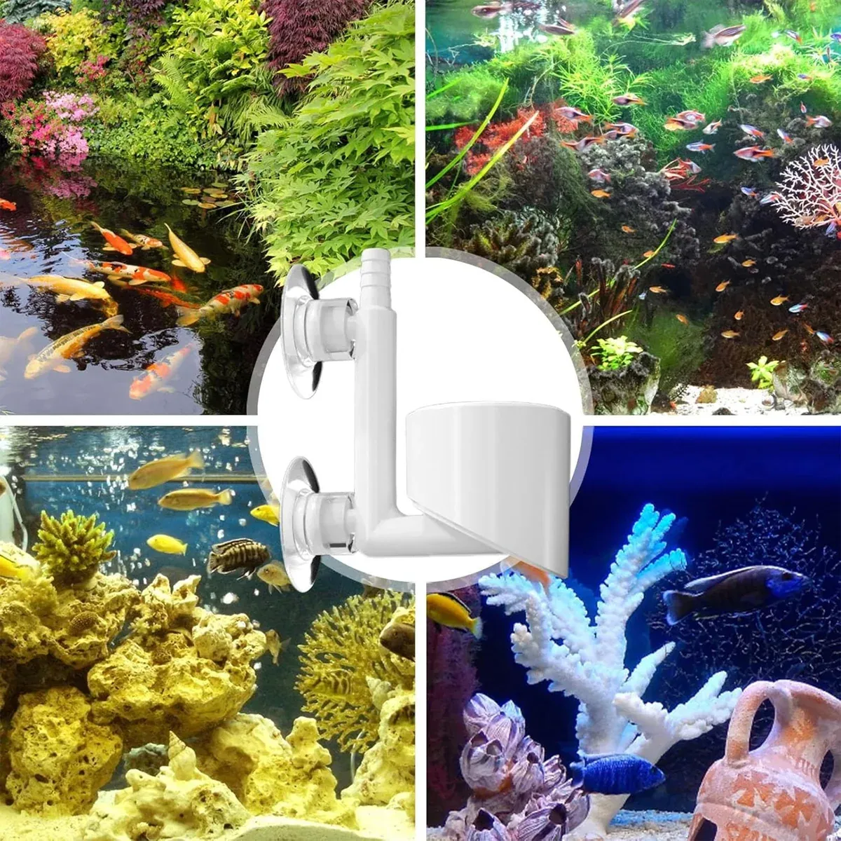 Aquarium Fish Tank Nano Air Pump Quiet Durable for Tanks Oxygen Aerate Use - Pink — image 5