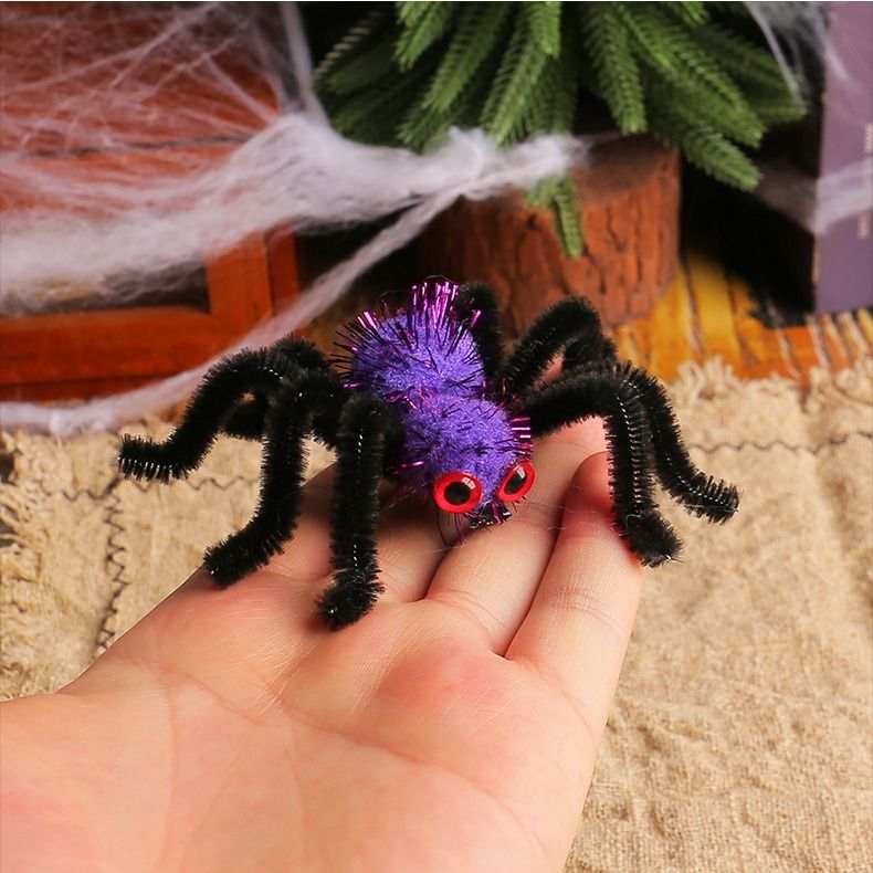 Halloween Spider Hair Clips 2 Pack Orange and Purple Costume Accessory for Party Dress Up โ image 3