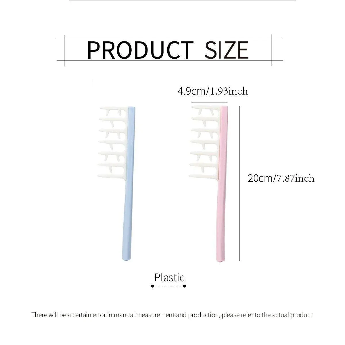 Hair Root Fluffy Comb Single Set Wide Tooth Massage Styling Comb for Volume - Pink โ image 4