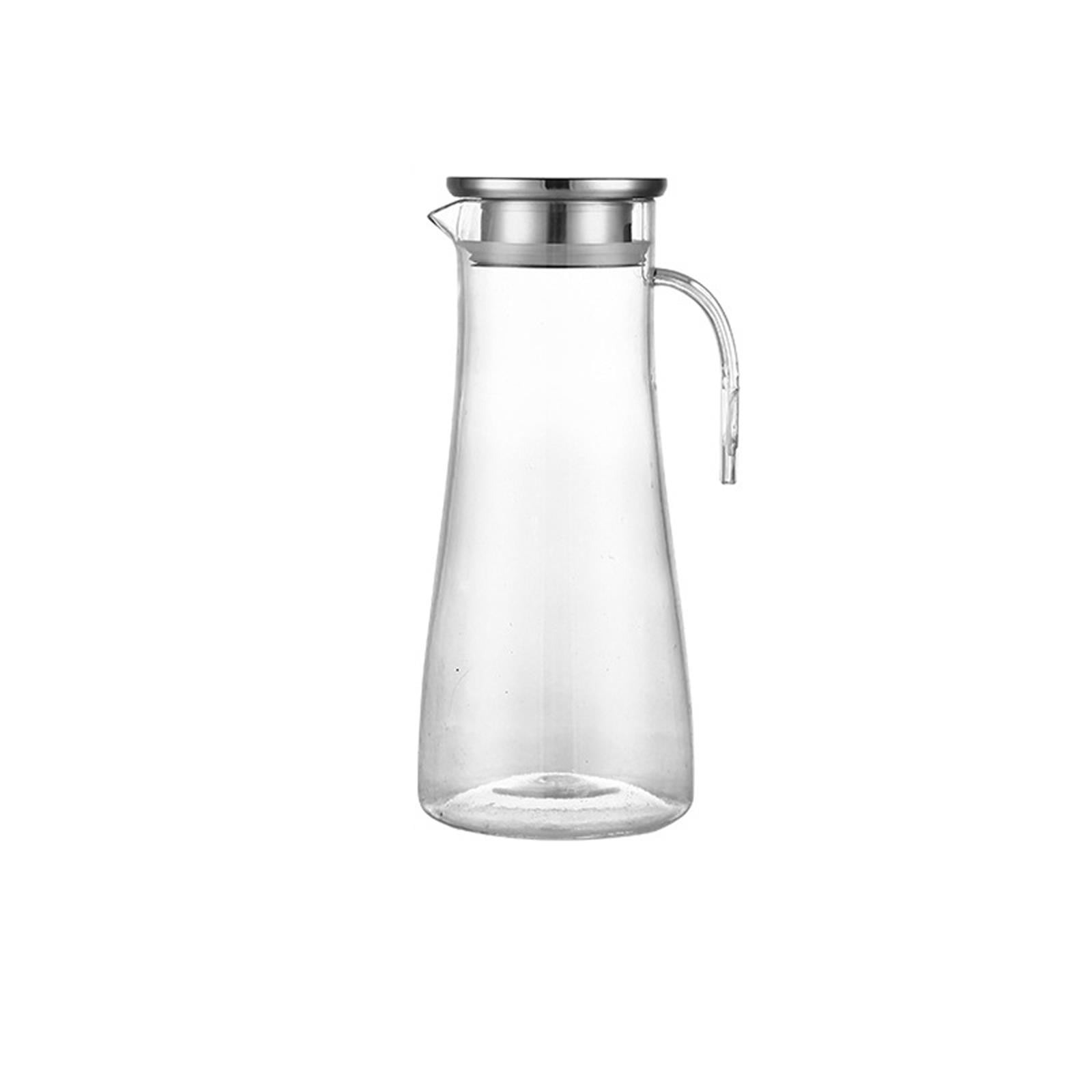 1 L Borosilicate Glass Pitcher with Lid, Heat Resistant Clear Jug for Hot and Cold Water, Milk, Iced Tea and Juice, 27 x 9 cm โ image 3