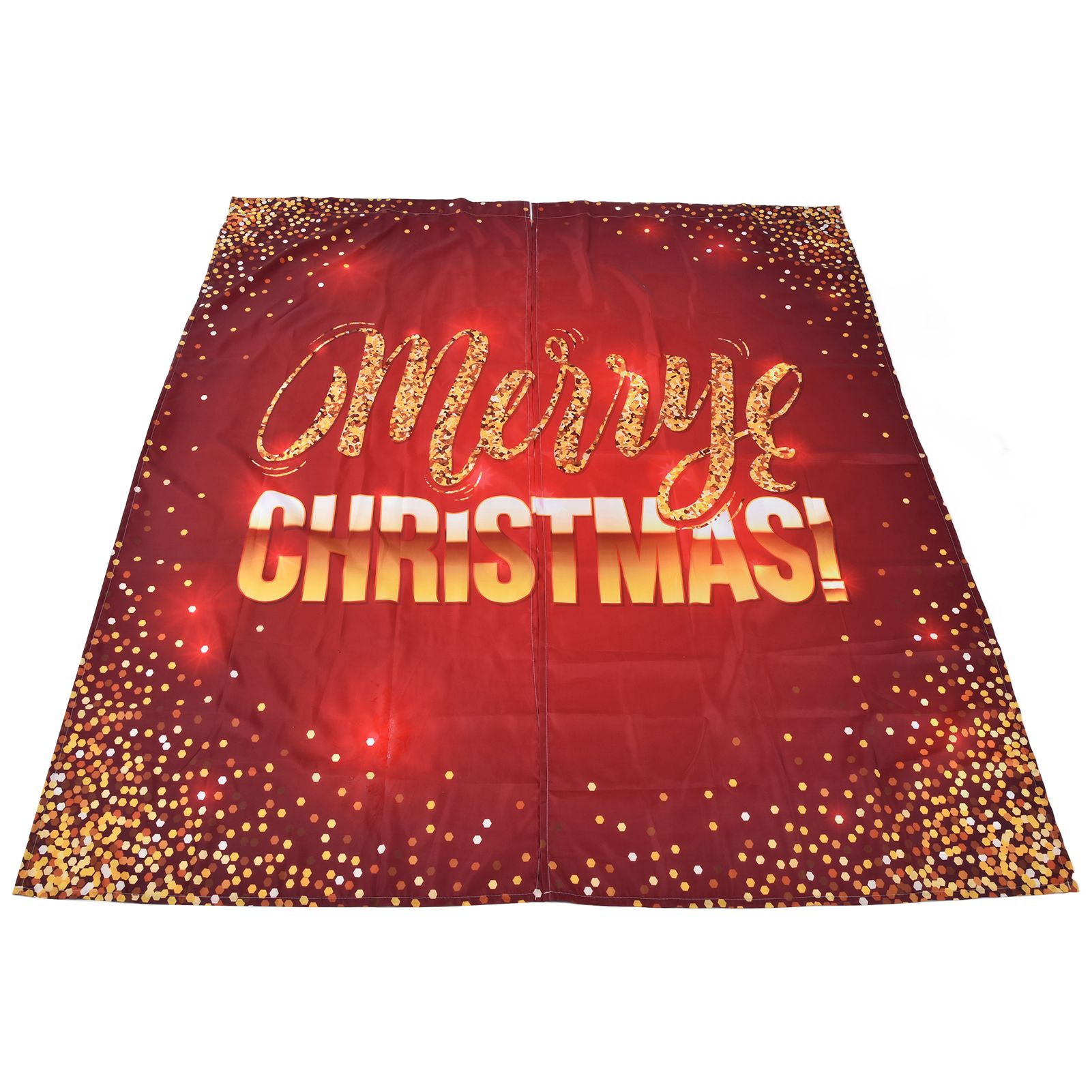 Christmas Curtain Polyester Fiber 3D Digital Printing Merry Christmas Custome Curtain for Outdoor Porch Balcony150x166cm Christmas 5 โ image 6