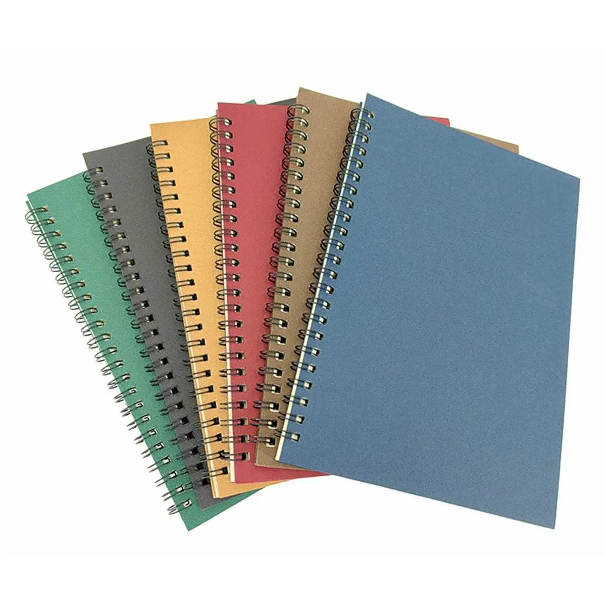 6pcs A5 Spiral Notebook Homework Exercise Book Durable Notepad for School Office — image 2