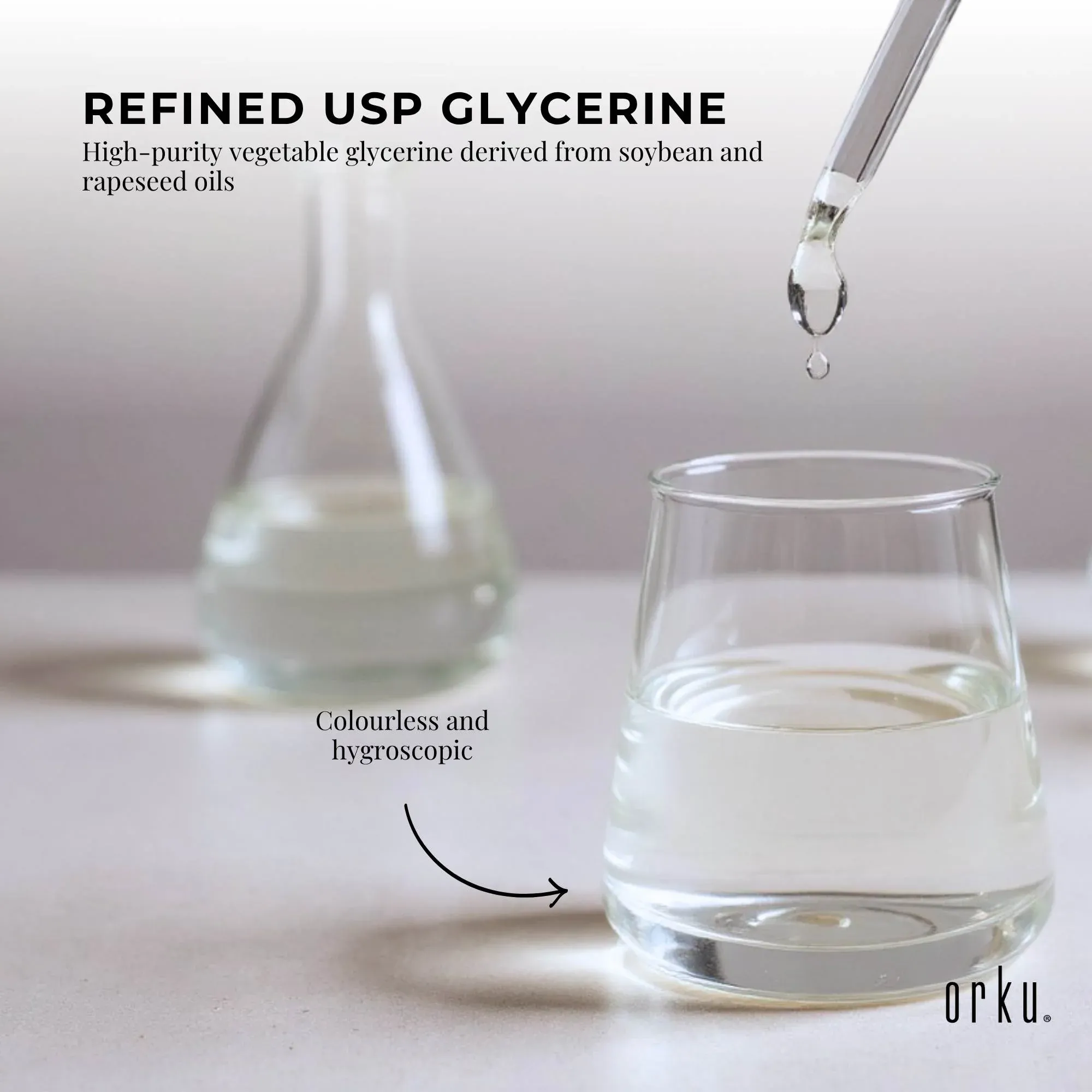Orku 500mL Glycerine 99.9% Pure USP Food Cosmetic Grade - Vegetable Glycerol — image 4