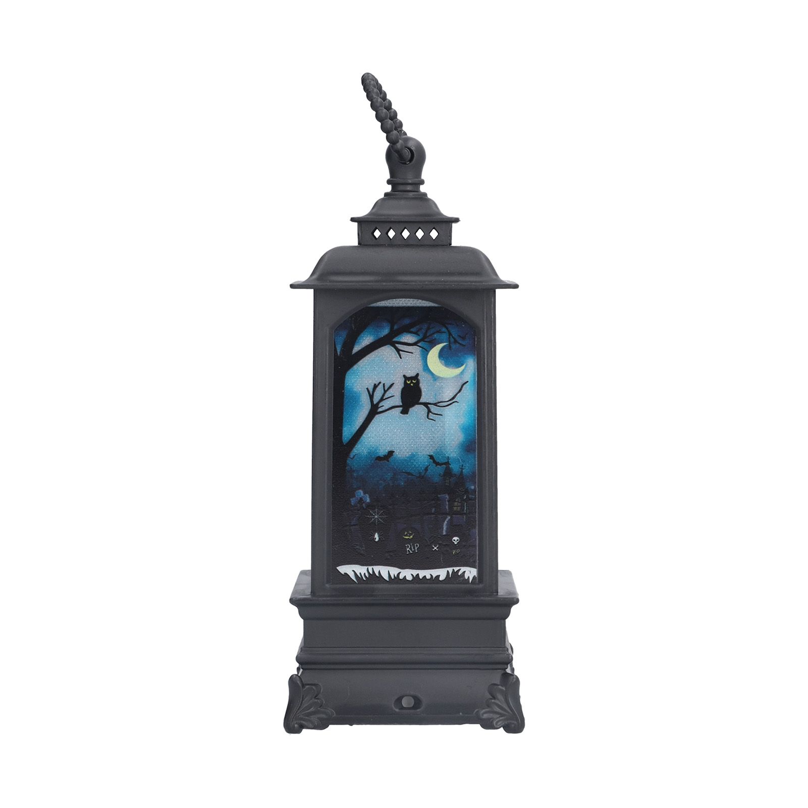 Halloween Lantern LED Flameless Exquisite Beautiful Vintage Battery Powered Halloween LampSkull — image 2