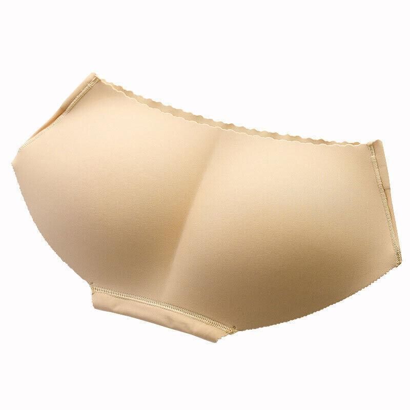 Beige Seamless Padded Butt Lifter Briefs Hip Enhancer Underwear for Women - L ( Hipline:90-92cm ) โ image 3
