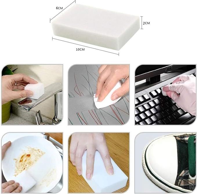 10 Pcs/lot Magic Sponge Eraser Multi-Functional Melamine Foam Cleaner 100x60x20mm โ image 5