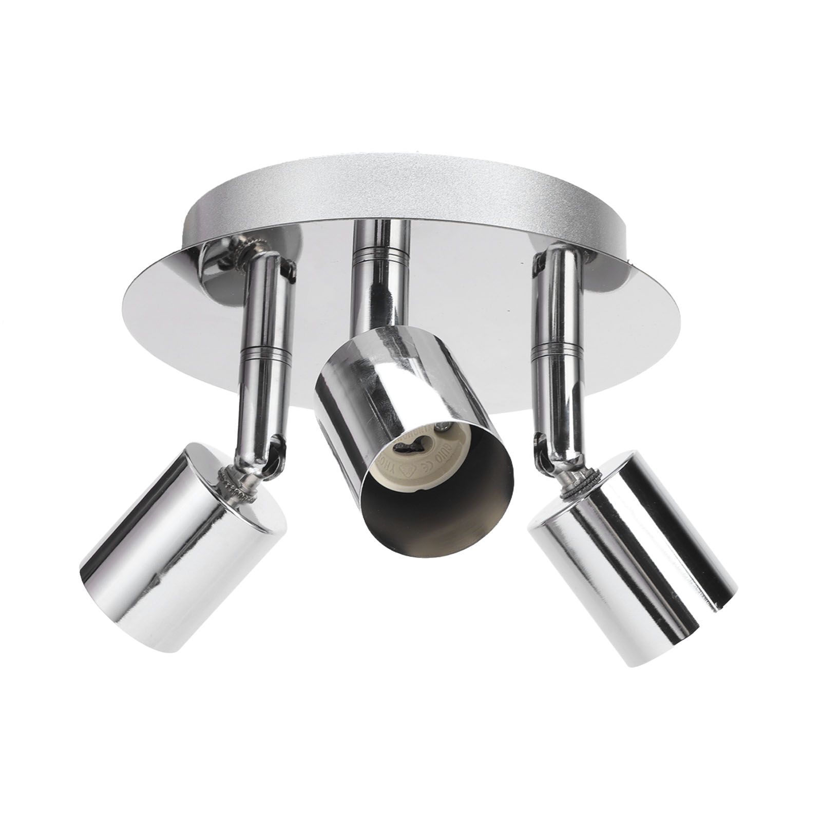 Lamp Holder 3 Head Circle Shape Modern Simple GU10 Base Flexible Rotation Light Holder for Bedroom 85‑265V — image 5
