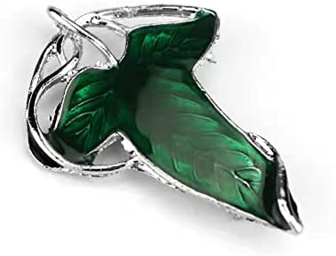 Alloy Elven Leaf Brooch - Green Leaf Clasp Pin - Elven Cloak Clasp - Costume Accessory - Movie Inspired - Gift for Elves Fans — image 2