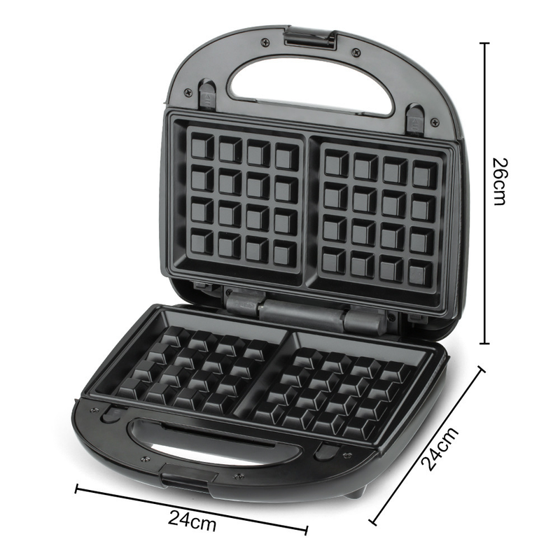 RAF R.214H Waffle Maker 750W Double-Sided Waffle Iron, Grid Non-Stick Plates, Wide Voltage 110-220V Home Dessert Baking Machine โ image 4