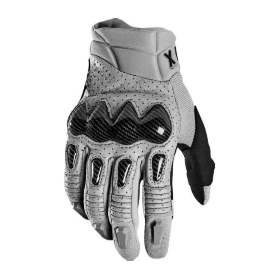 Fis Carbon Fiber Leather Anti Slip Motorcycle Gloves Orange โ image 2